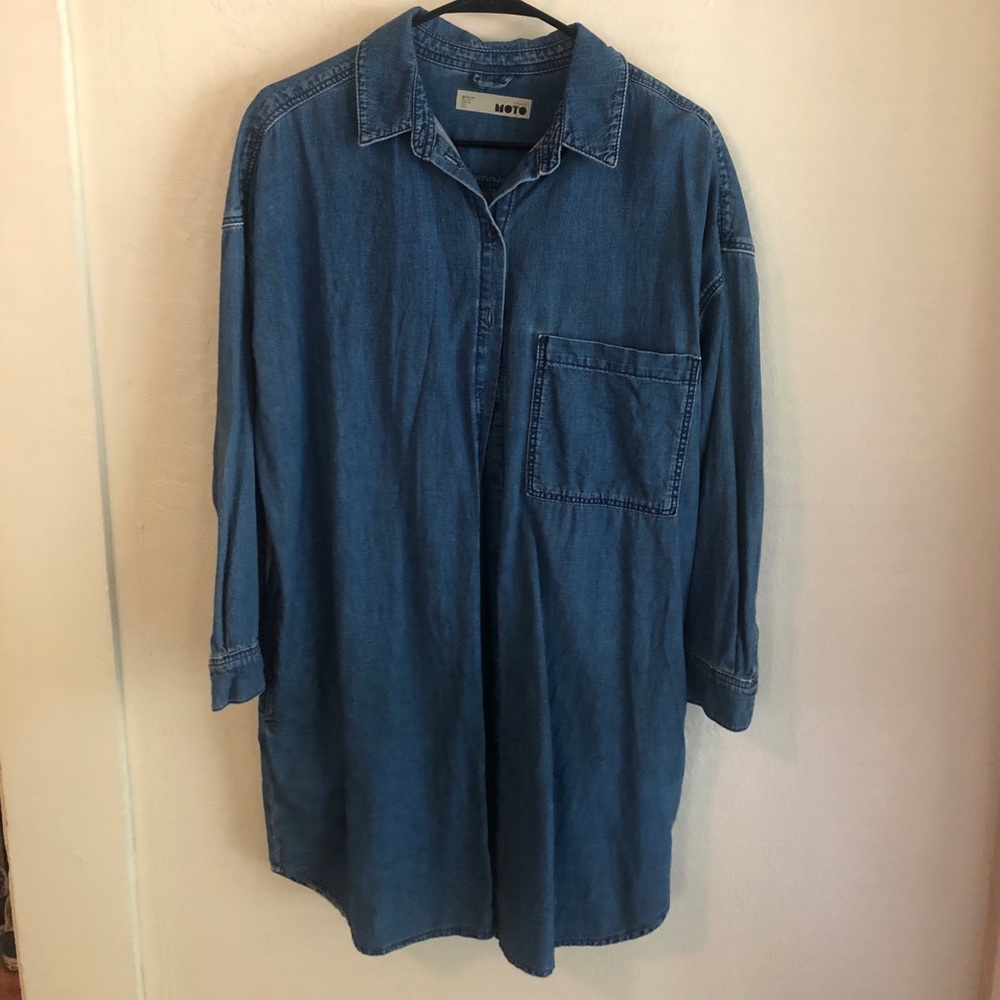 Denim Button Up Dress